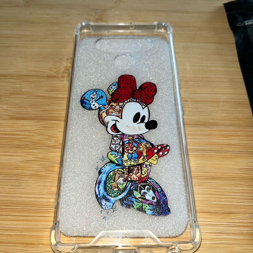 LG G6 Clear Cell Phone Case w/ Minnie Mouse & Disney Characters